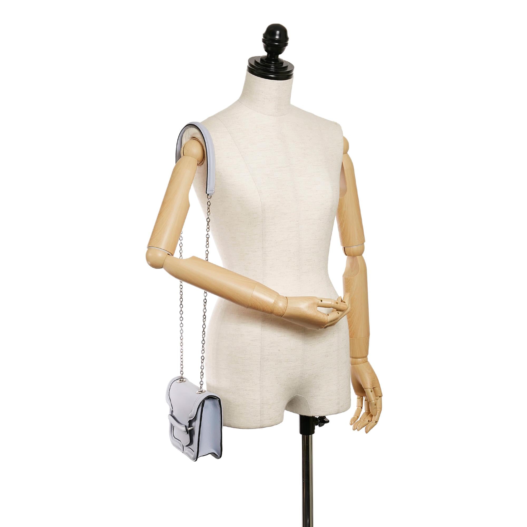 Alexander McQueen Mini Heroine Leather Crossbody Bag (SHG-30355)