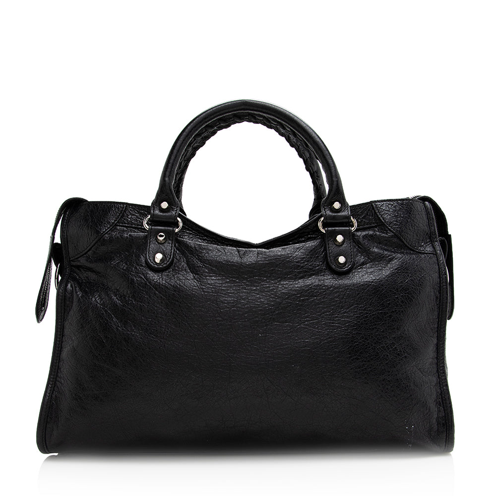 Balenciaga Agneau Classic City Satchel (SHF-20899)