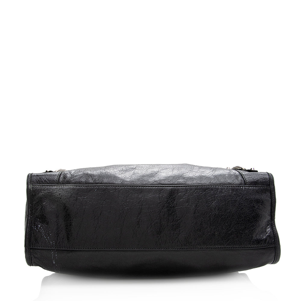 Balenciaga Agneau Classic City Satchel (SHF-20899)