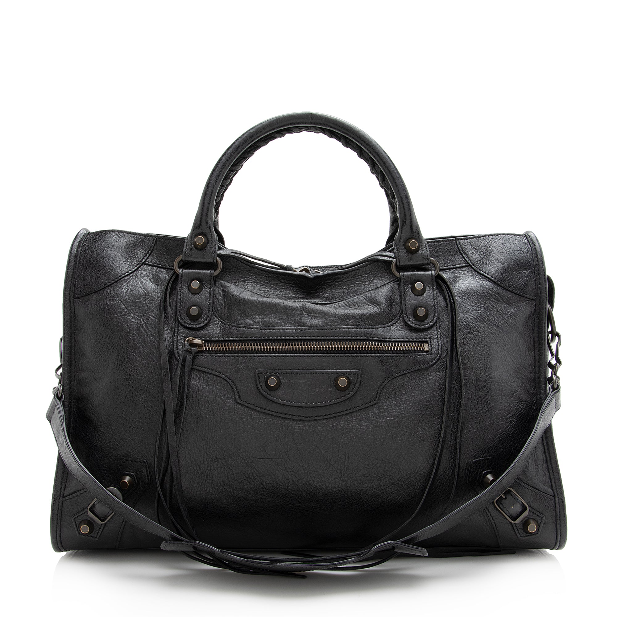 Balenciaga Agneau Classic City Satchel (SHF-22758)
