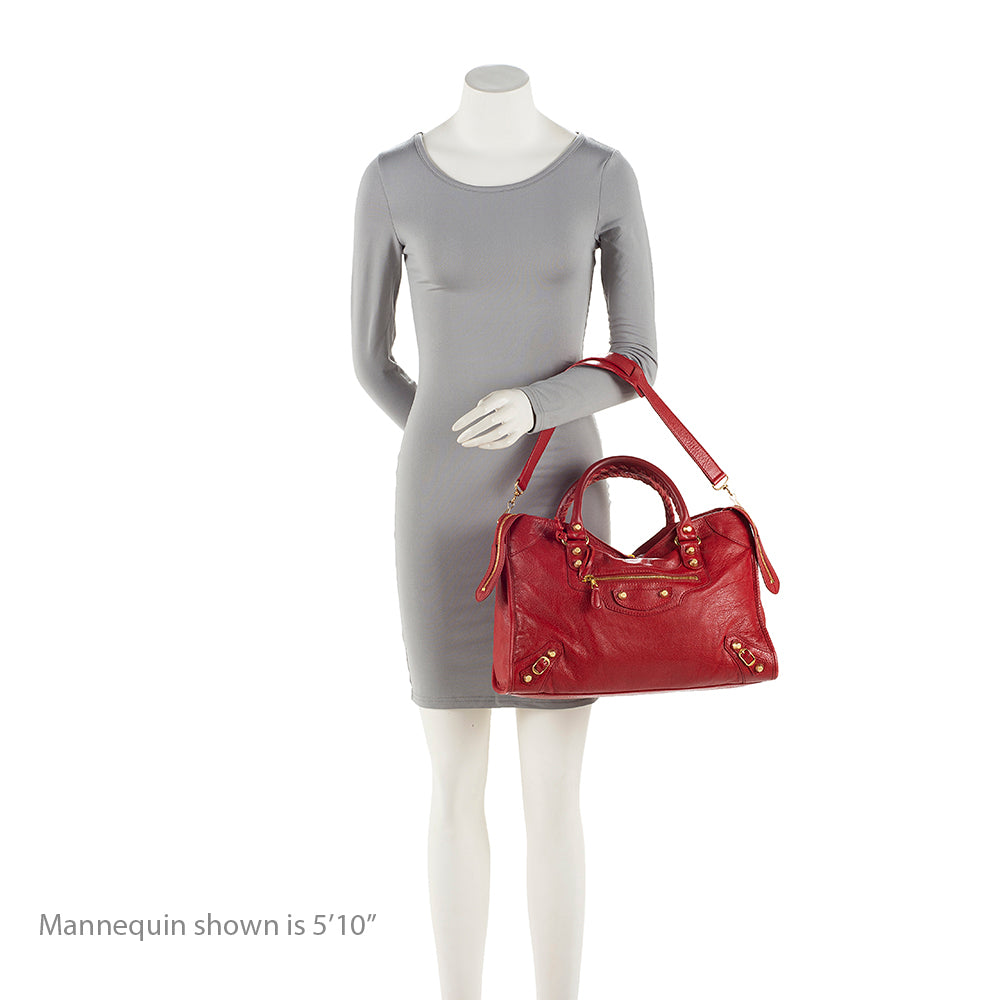 Balenciaga Agneau Giant 12 City Satchel (SHF-20898)