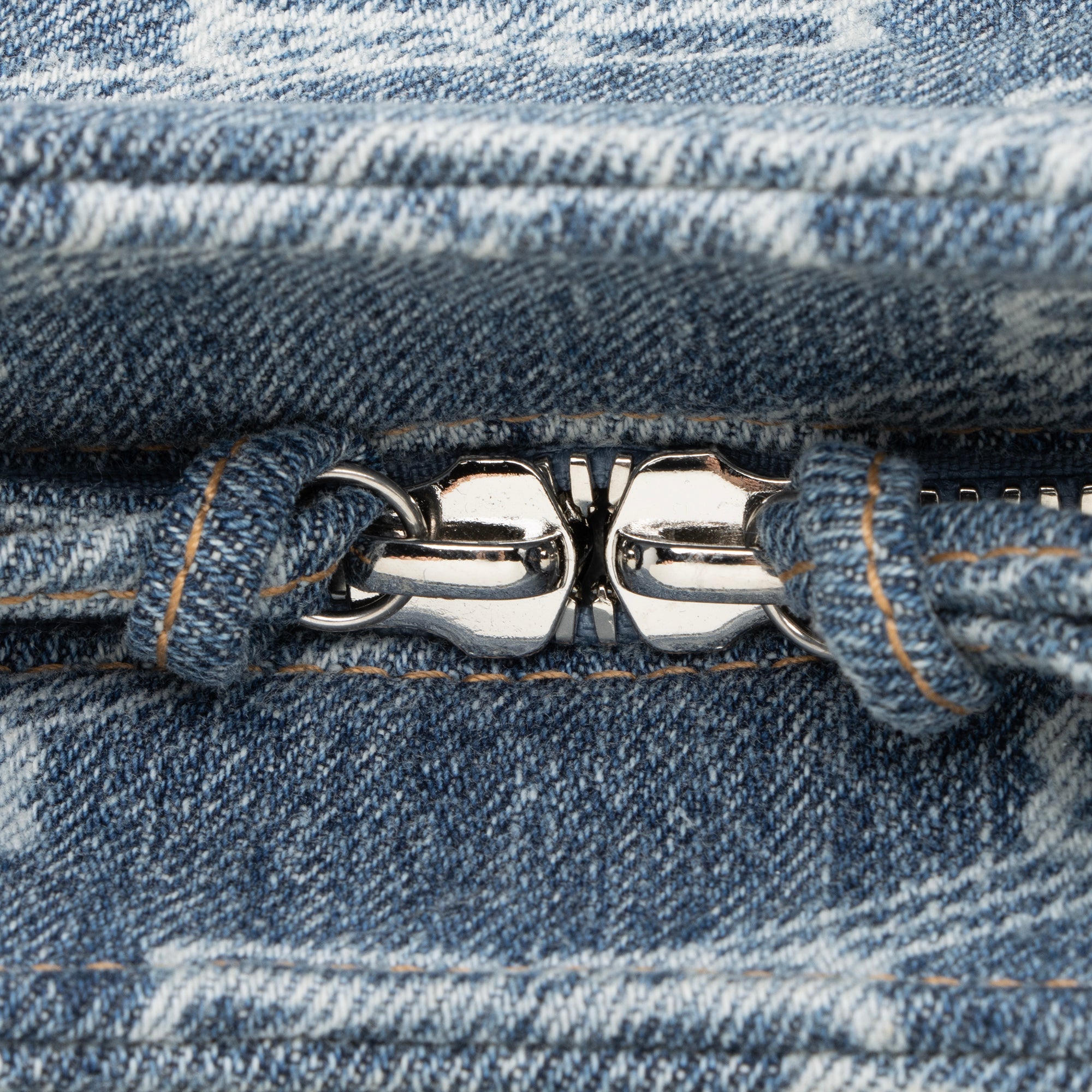 Balenciaga BB Monogram Denim Neo Cagole City XS Satchel (SHF-23464)