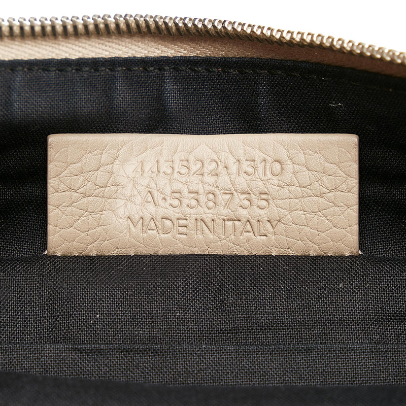 Balenciaga Blackout Zip Leather Clutch Bag (SHG-37475)