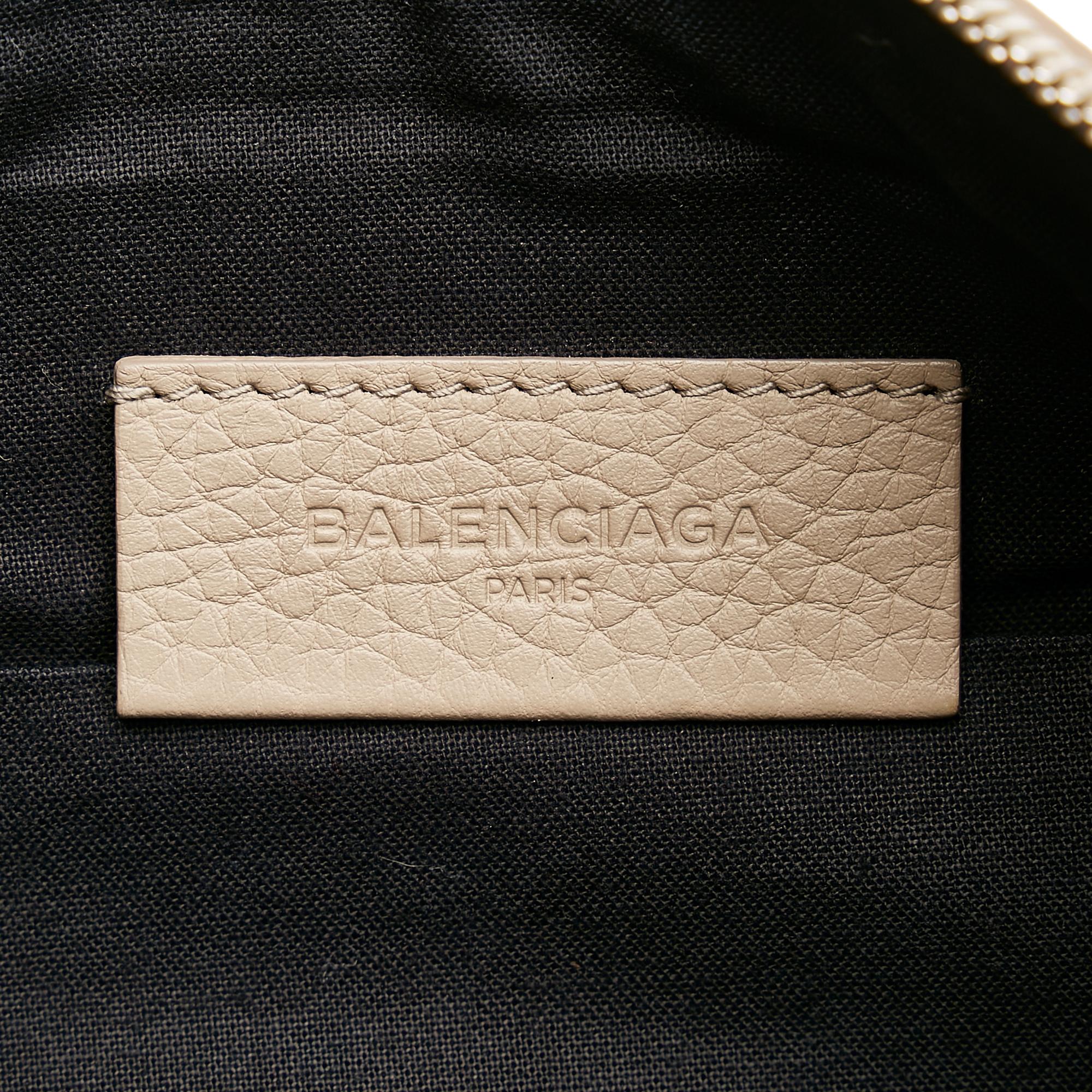Balenciaga Blackout Zip Leather Clutch Bag (SHG-37475)