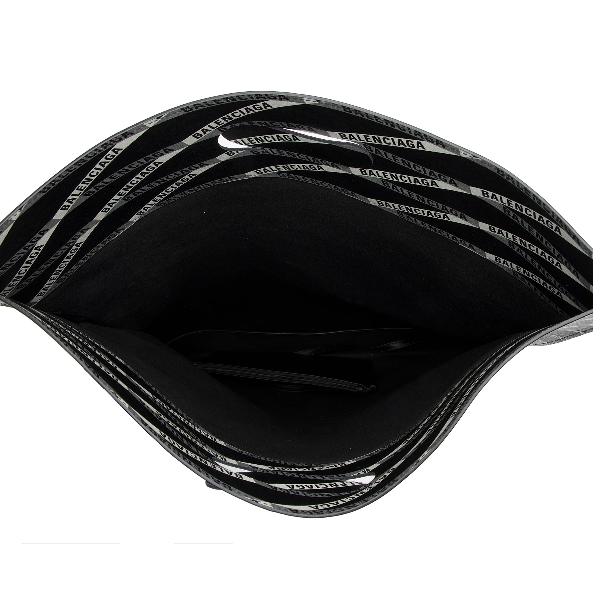 Balenciaga Calfskin Losange Logo N/S Fold Over Market Shopper Tote (SHF-23790)