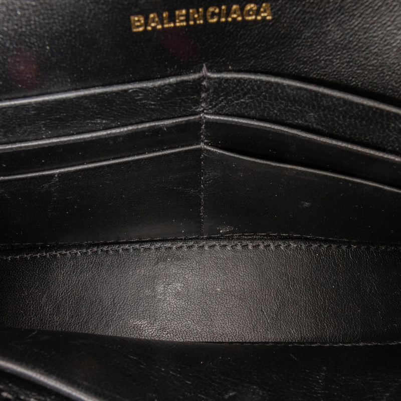 Balenciaga Embossed Hourglass Wallet On Chain (SHG-36402)