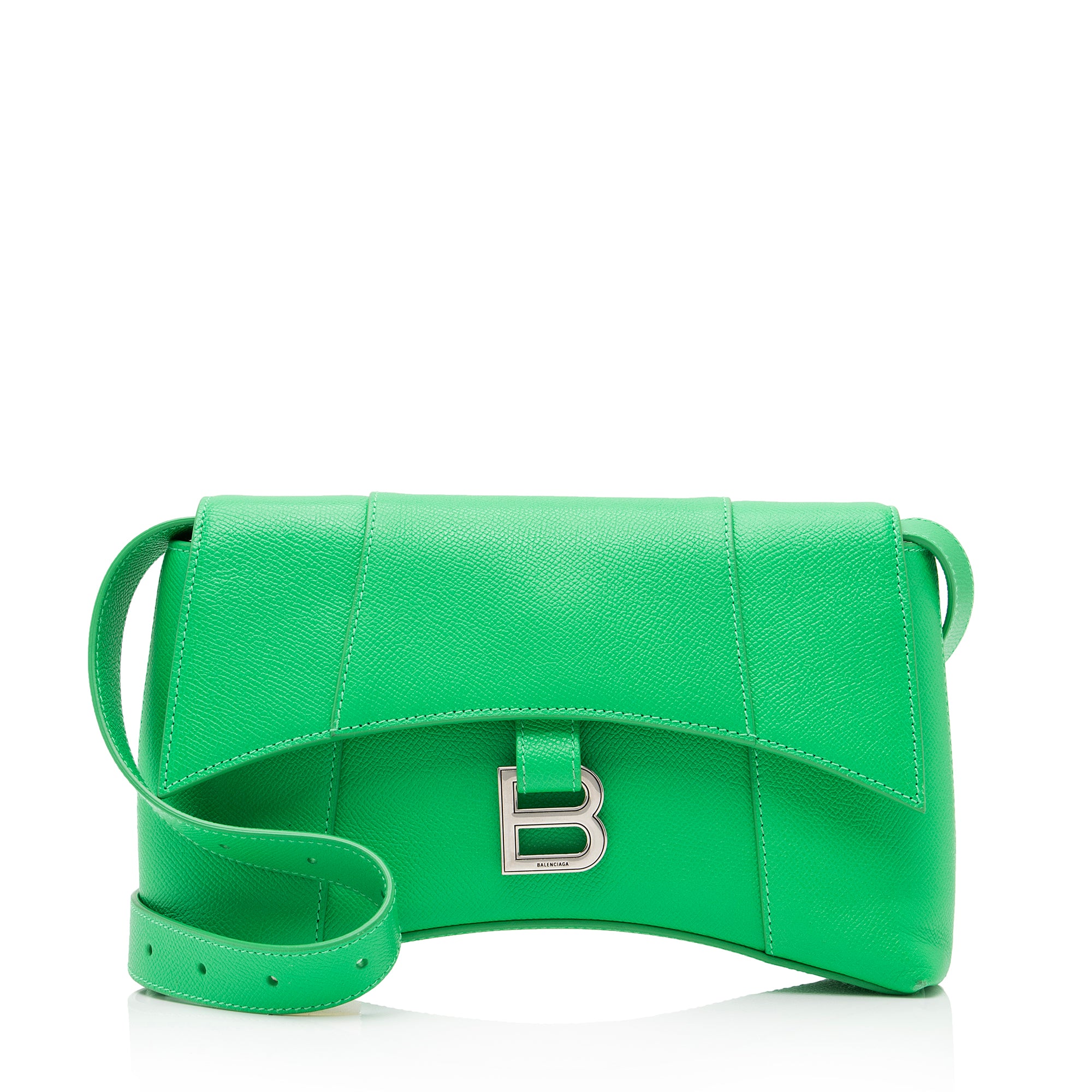 Balenciaga Grainy Calfskin Soft Hourglass XS Shoulder Bag (SHF-6CEwfP)