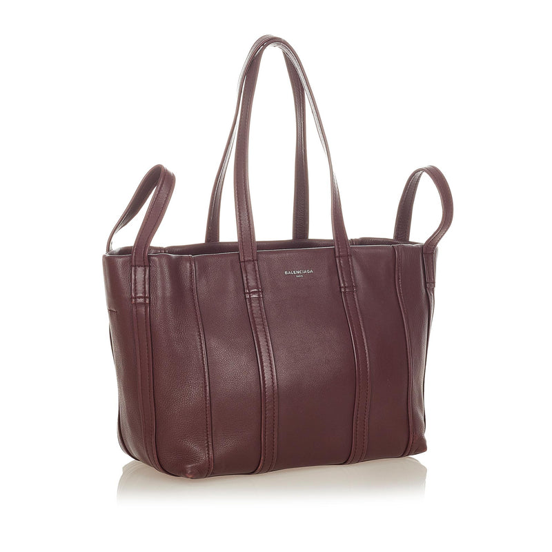 Balenciaga Laundry Cabas Leather Tote Bag (SHG-26247)