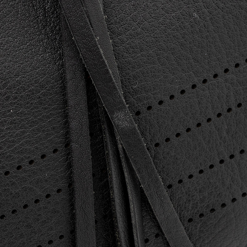 Balenciaga Leather Blackout City Satchel (SHF-17534)