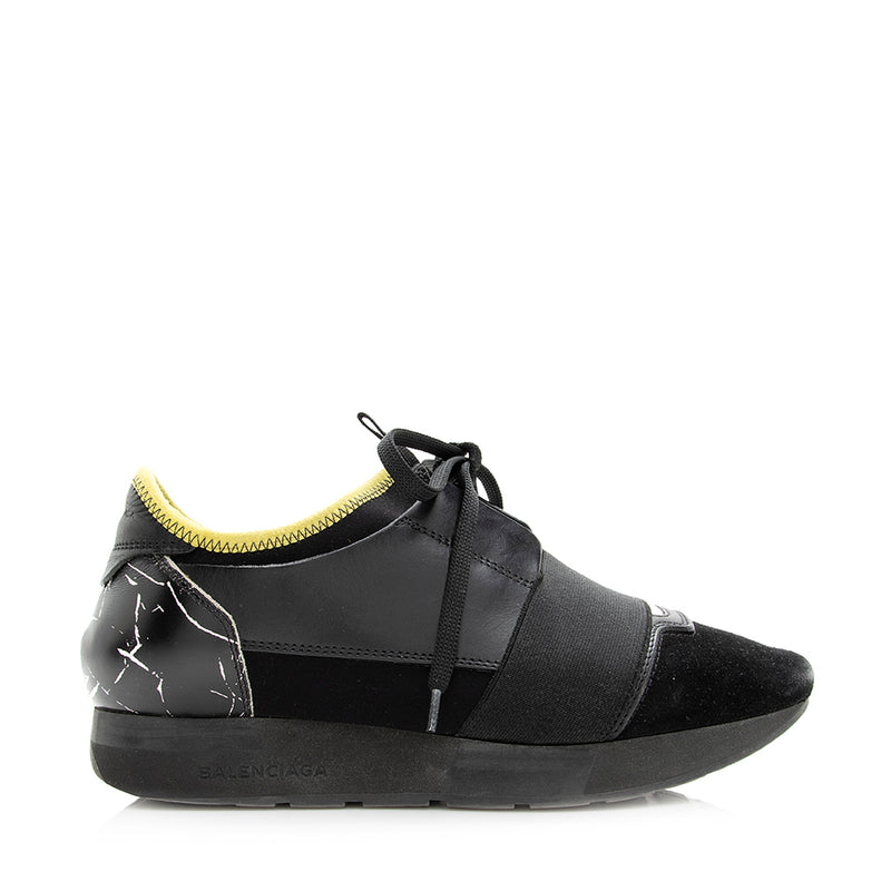 Balenciaga Leather Race Runner Sneakers - Size 6 / 36 (SHF-20418)