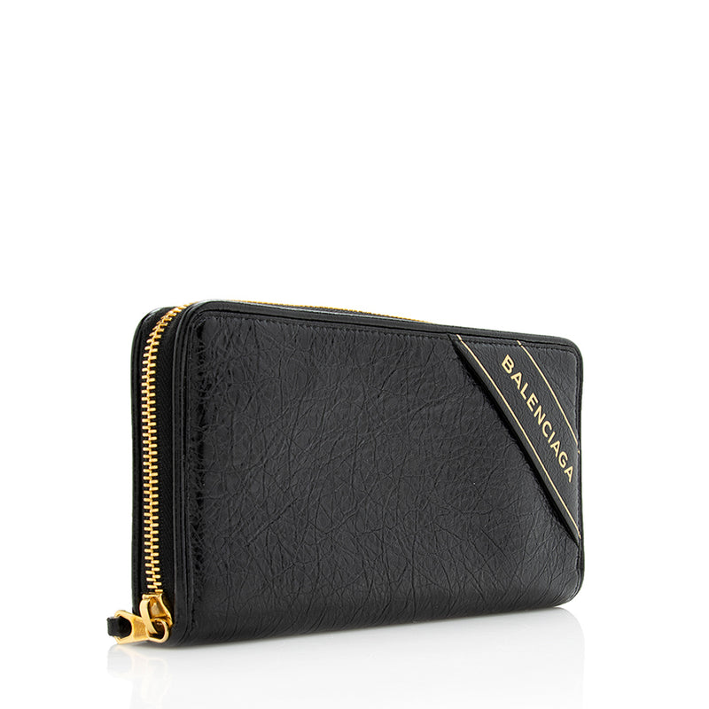 Balenciaga Zip Around Wallet - FINAL SALE (SHF-18683) – LuxeDH