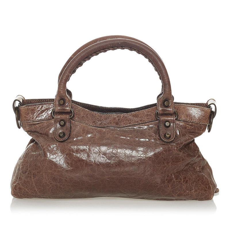 Balenciaga Classic First Lambskin Leather Bag LuxeDH