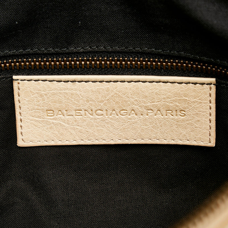 Balenciaga Motocross Classic First Woven Leather Satchel (SHG-29054)