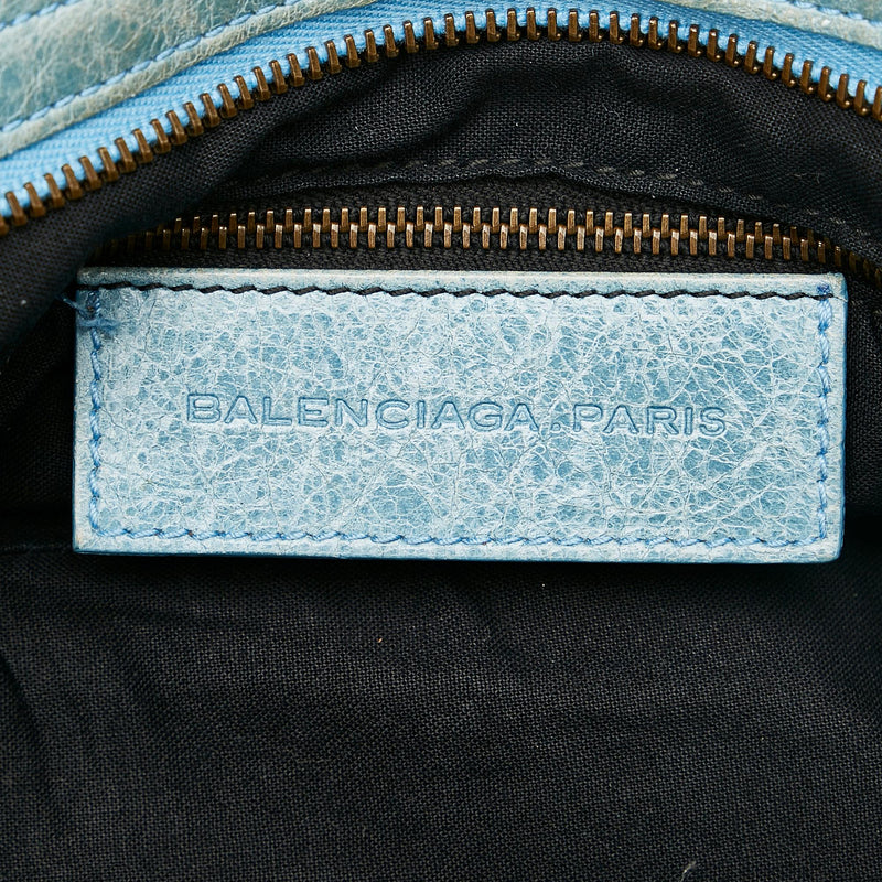 Balenciaga Motocross Classic Step Leather Handbag (SHG-25897)