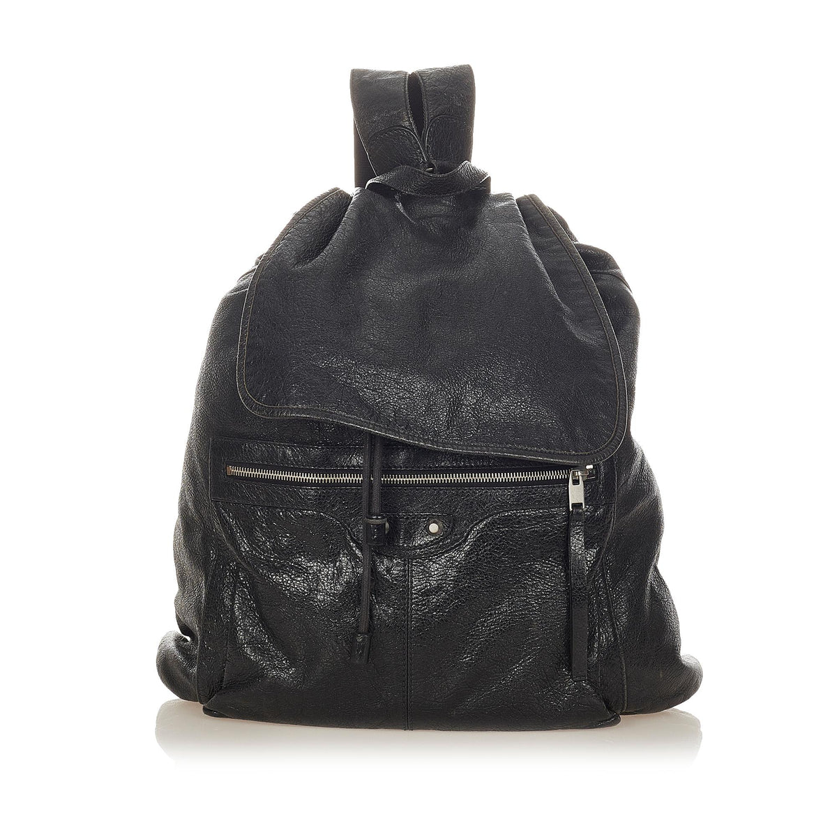 balenciago classic traveler backpack Balenciaga Agneau Gold Hardware S Black 419013 FASHIONPHILE Balenciaga Black Leather RH Zip