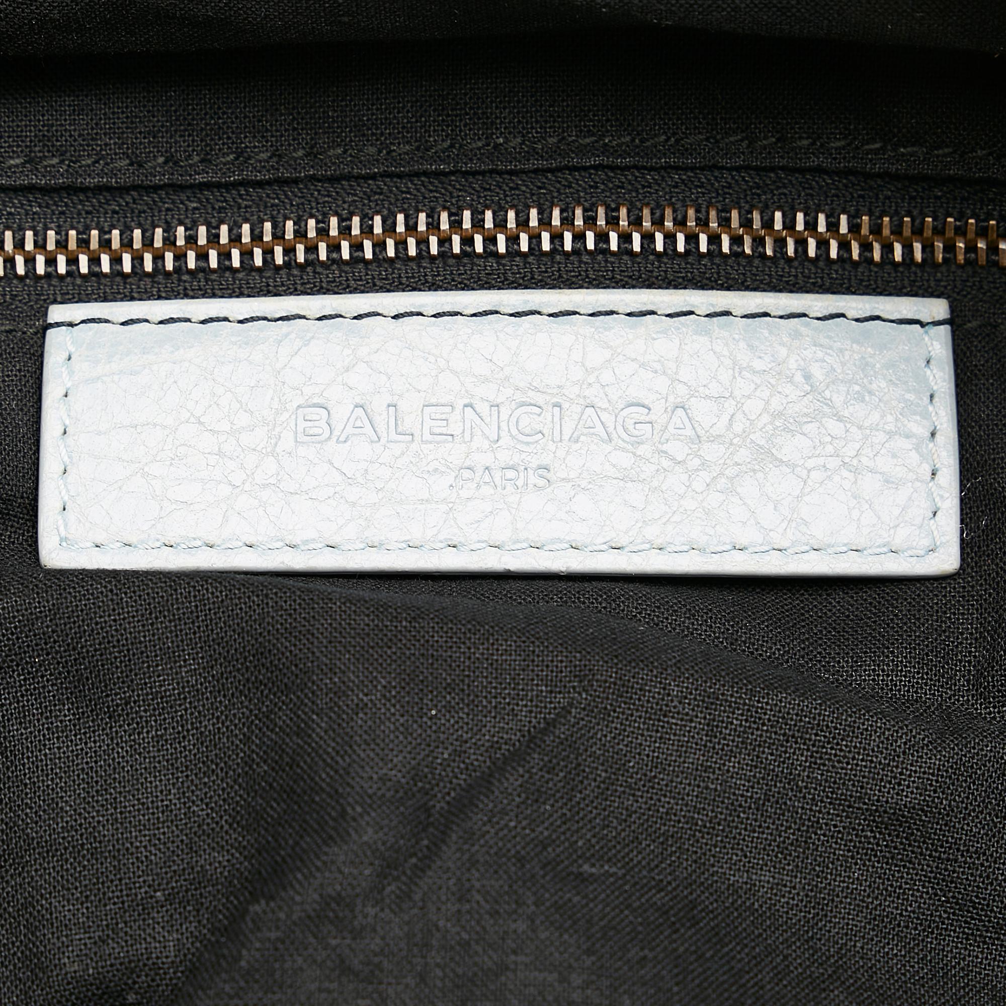 Balenciaga Motocross Classic Twiggy Leather Satchel (SHG-27490)