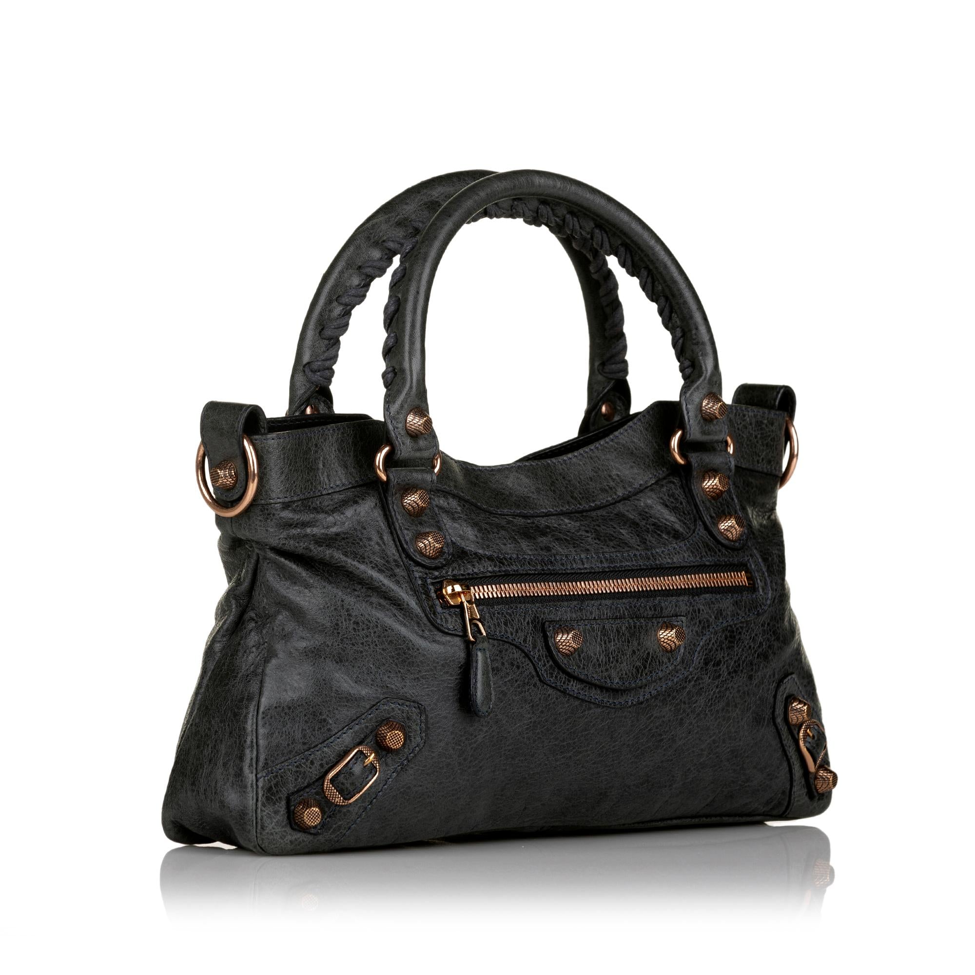 Balenciaga Motocross First Giant 12 Leather Satchel (SHG-33154)