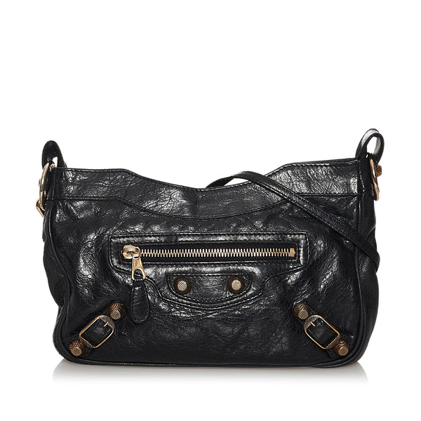 Balenciaga Motocross Hip Giant 12 Lambskin Leather Crossbody Bag (SHG-