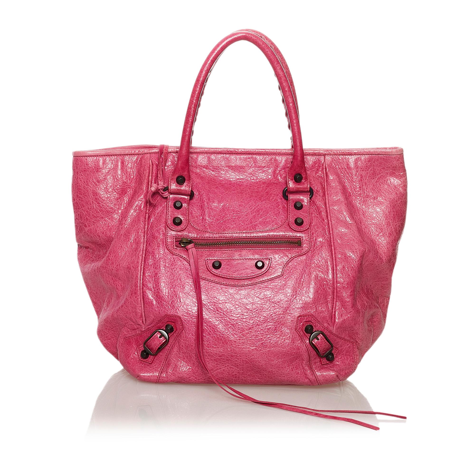 Balenciaga Motocross Sunday Leather Tote Bag (SHG-33255)