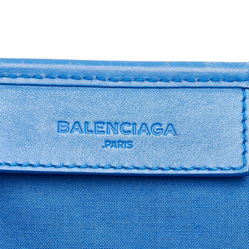 Balenciaga Navy Cabas S Canvas Tote Bag (SHG-28825)