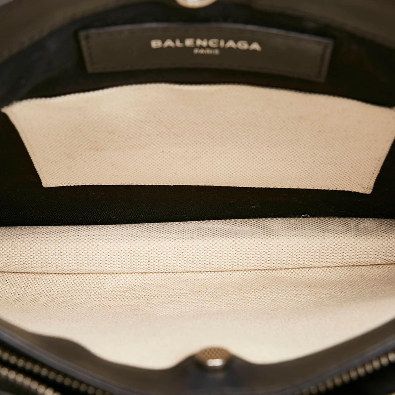 Balenciaga Navy Pochette S Canvas Crossbody Bag (SHG-30485)