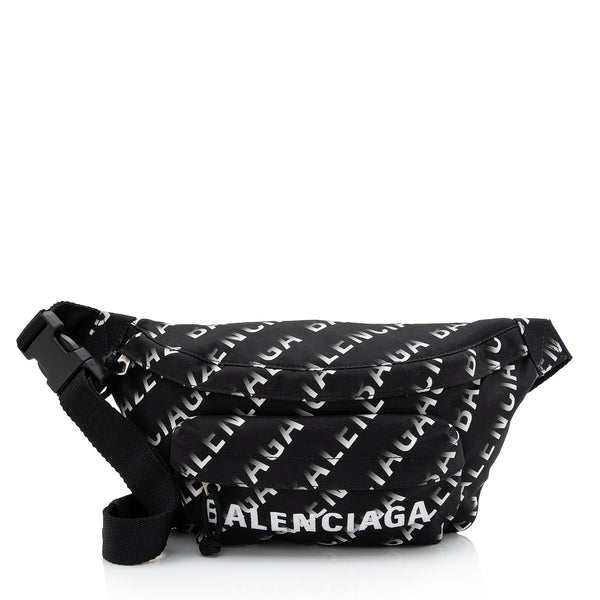 Balenciaga Nylon Logo Belt Bag (SHF-oB1rKw)