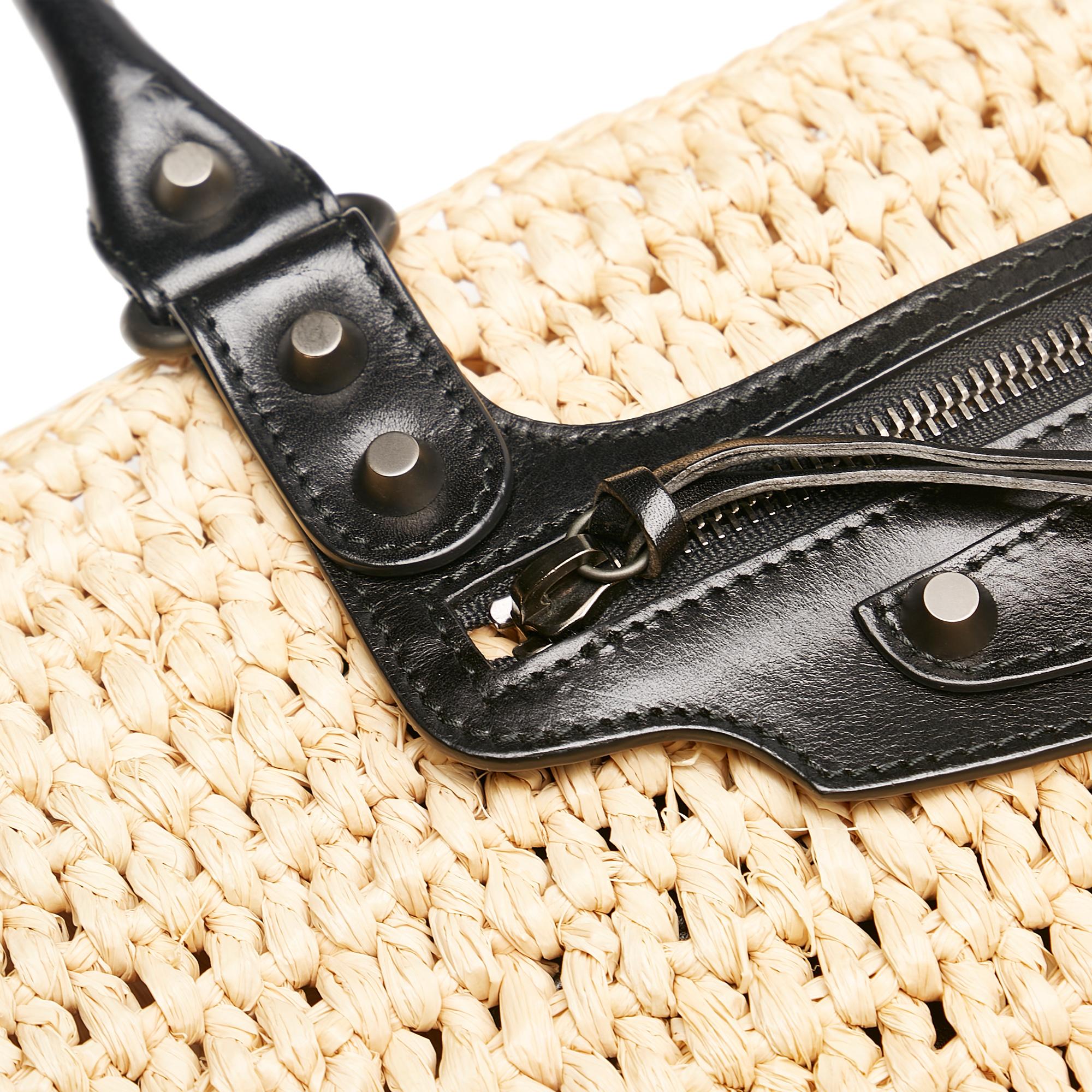 Balenciaga Panier Raffia Tote Bag (SHG-35038)