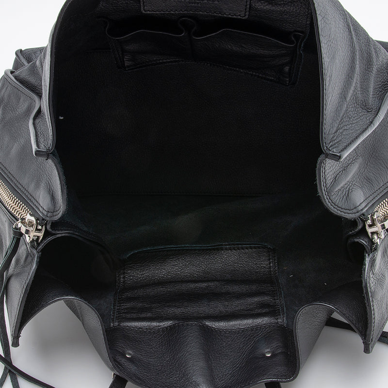 Balenciaga Veau Leather Papier A4 Zip Around Tote (SHF-12250)