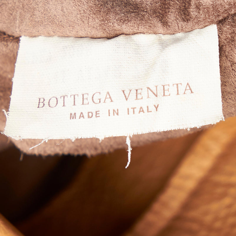 Bottega Veneta Baseball Leather Hobo Bag (SHG-27143)