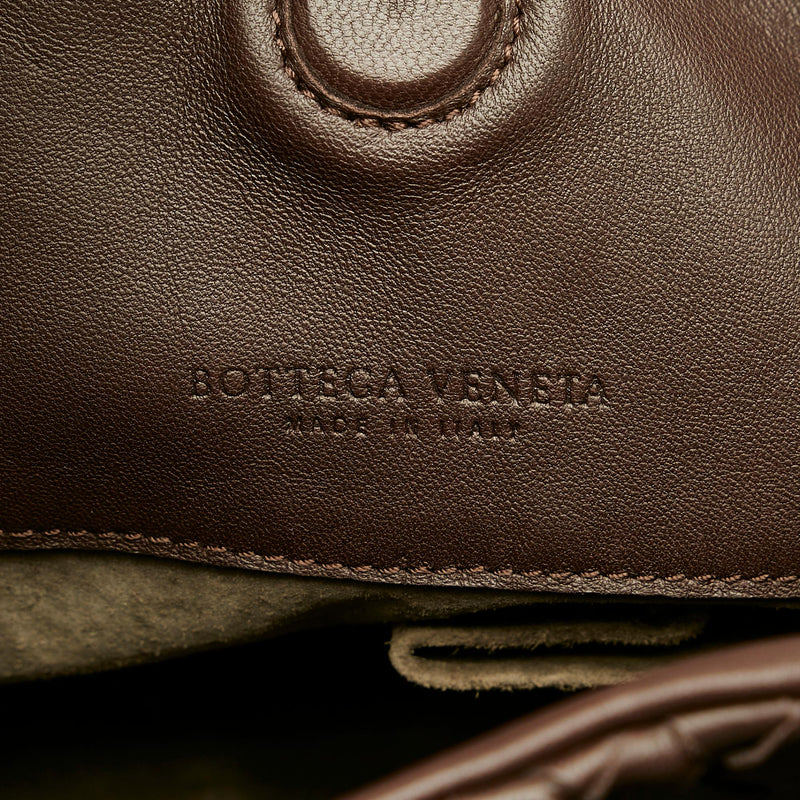 Bottega Veneta Intrecciato Campana Shoulder Bag (SHG-27142)