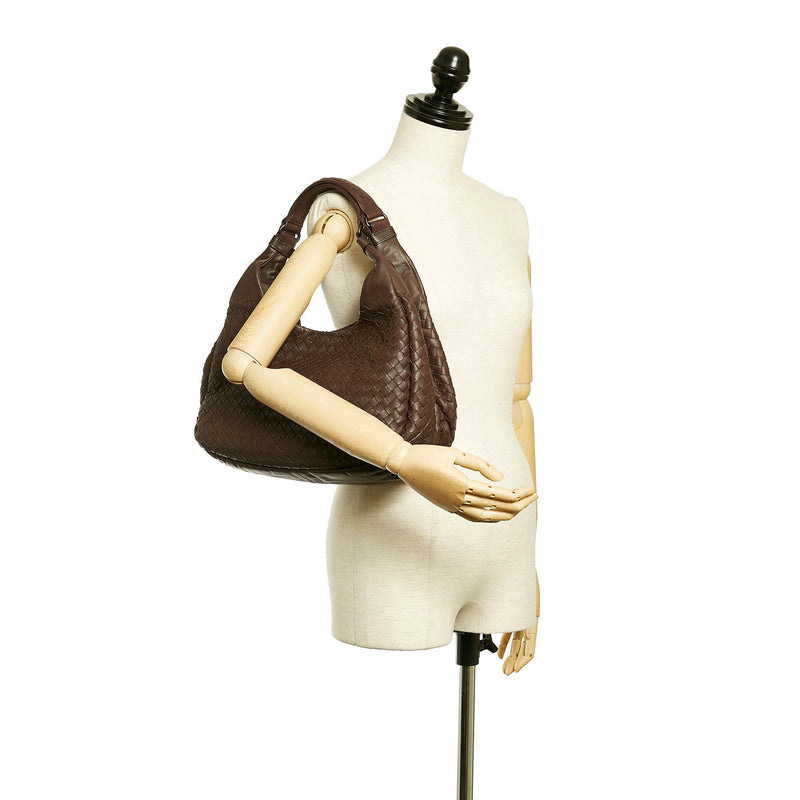 Bottega Veneta Intrecciato Campana Shoulder Bag (SHG-27142)