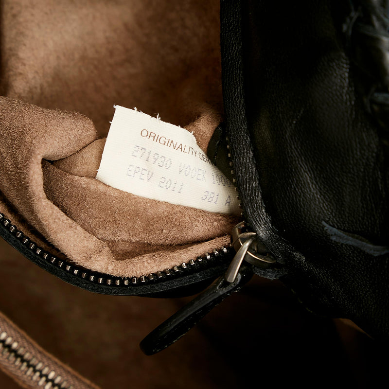 Bottega Veneta Intrecciato Fringe Leather Handbag (SHG-24403)