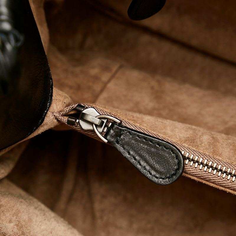 Bottega Veneta Intrecciato Fringe Leather Handbag (SHG-24403)