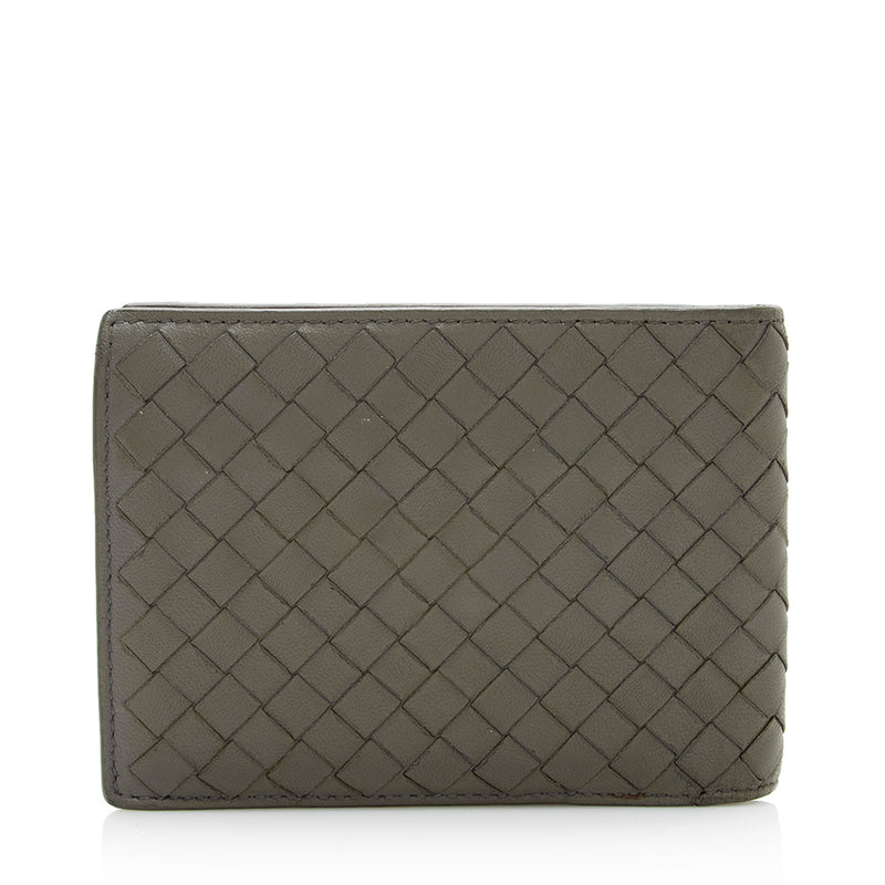 Bottega Veneta® Women's Small Intrecciato Tri-Fold Zip Wallet in