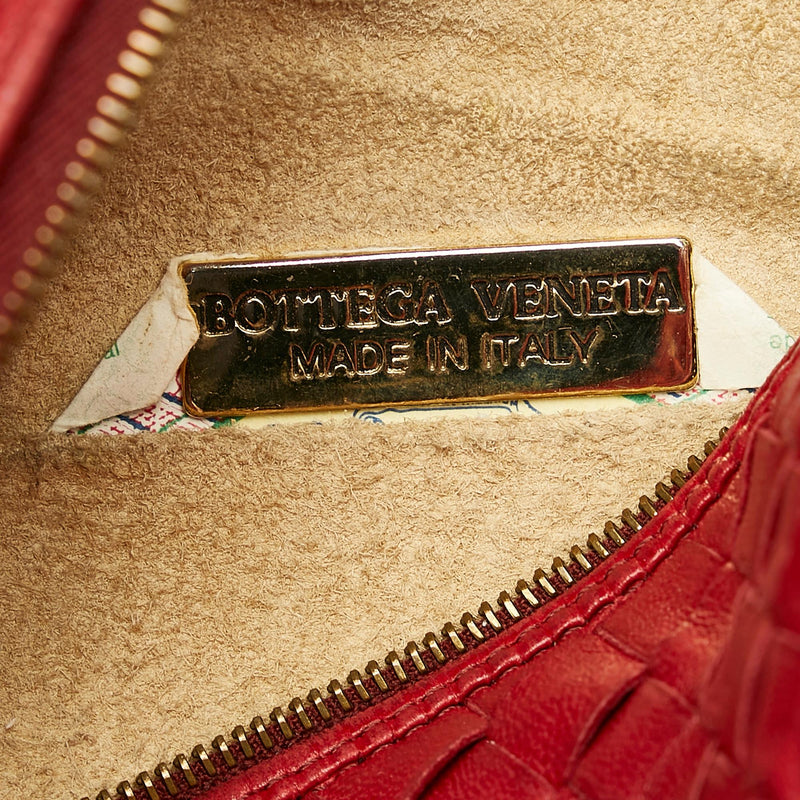 Bottega Veneta Intrecciato Leather Chain Crossbody Bag (SHG-28133)