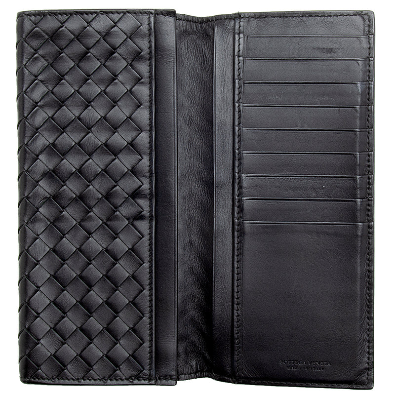 Bottega Veneta Intrecciato Leather Continental Wallet - FINAL SALE (SHF-12059)