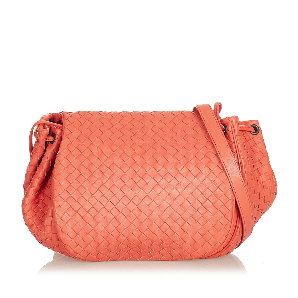 Bottega Veneta Intrecciato Leather Crossbody Bag (SHG-27146) – LuxeDH