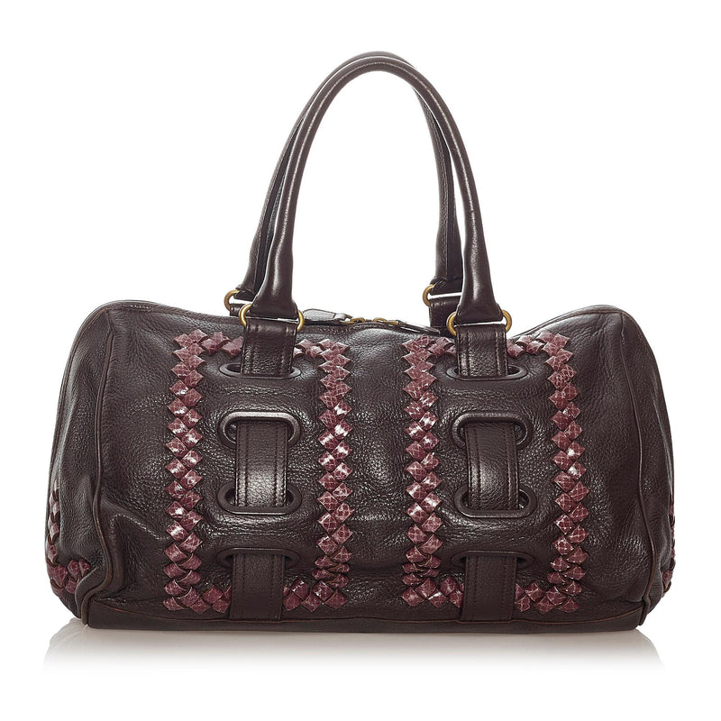 Bottega Veneta Intrecciato Leather Handbag (SHG-27767)