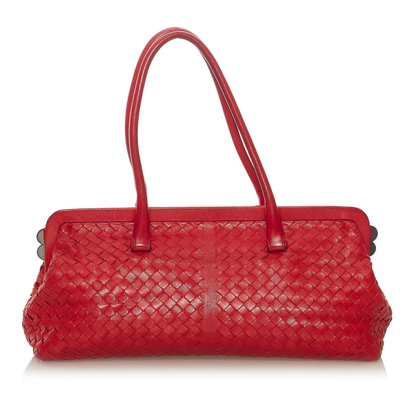 Bottega Veneta Intrecciato Leather Handbag (SHG-28134)