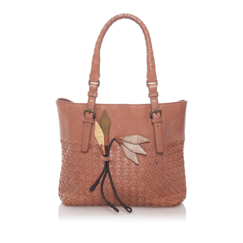 Bottega Veneta Intrecciato Leather Handbag (SHG-29162)