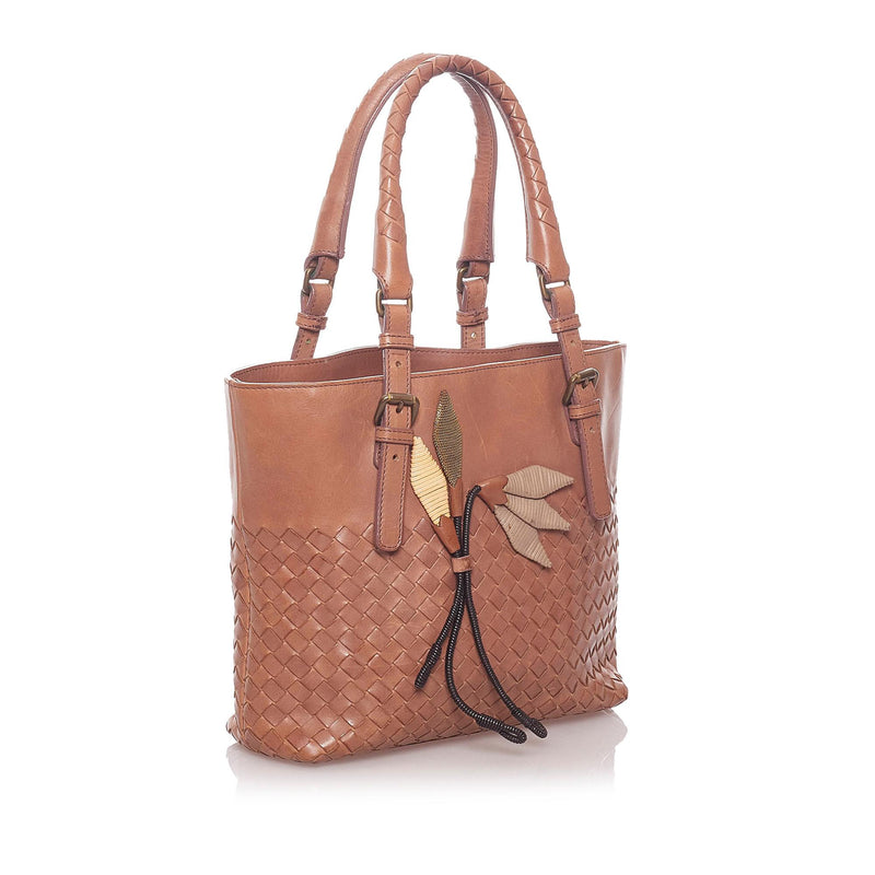 Bottega Veneta Intrecciato Leather Handbag (SHG-29162)