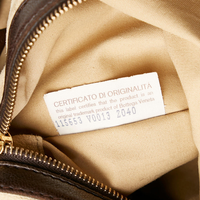 Bottega Veneta Intrecciato Leather Hobo Bag (SHG-27381)