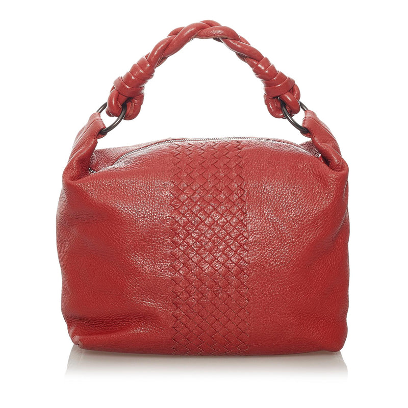 Bottega Veneta Intrecciato Leather Hobo Bag (SHG-28748)