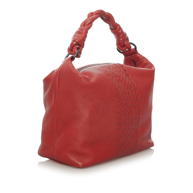 Bottega Veneta Intrecciato Leather Hobo Bag (SHG-28748)