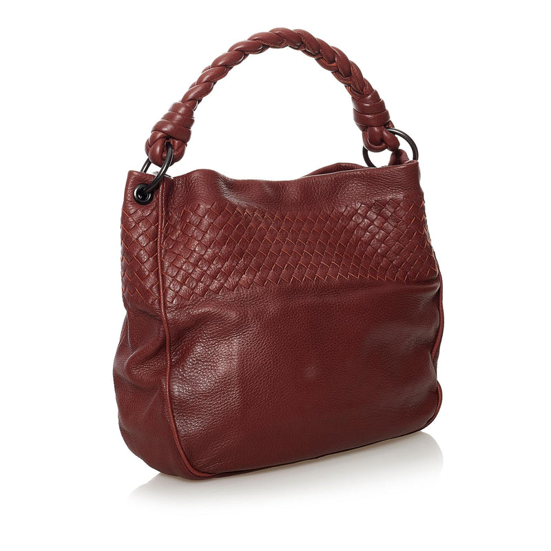 Bottega Veneta Shoulder Bag in Brown Braided Leather