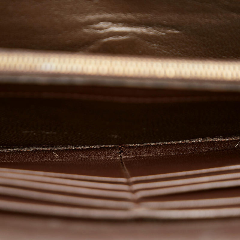 Bottega Veneta Intrecciato Leather Long Wallet (SHG-25197)
