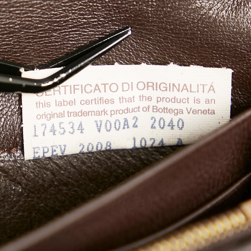 Bottega Veneta Intrecciato Leather Long Wallet (SHG-25197)