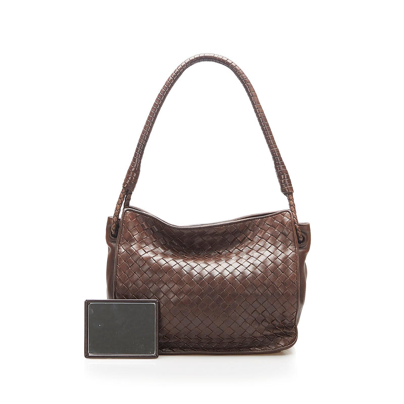 Bottega Veneta Intrecciato Leather Shoulder Bag (SHG-16999)