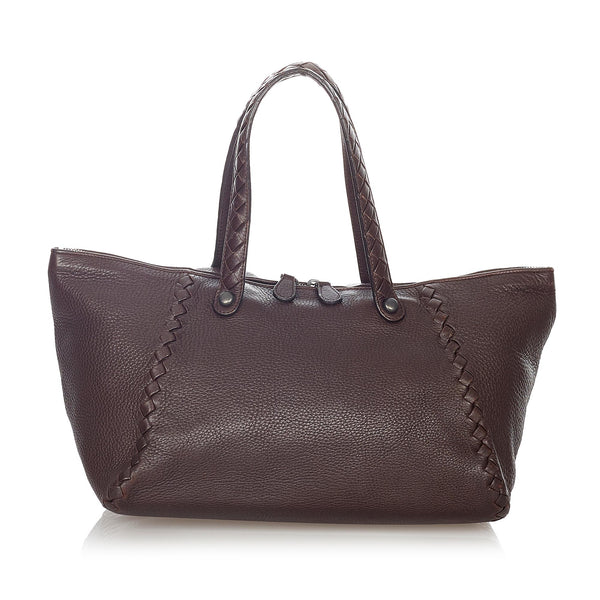 Bottega Veneta Intrecciato Leather Shoulder Bag (SHG-23574)