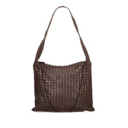 Bottega Veneta Intrecciato Leather Shoulder Bag (SHG-24879)